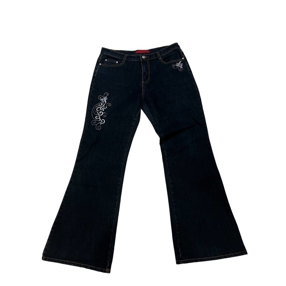 New Cosmopolitan Jeanswear embroidered flare jeans sz 10